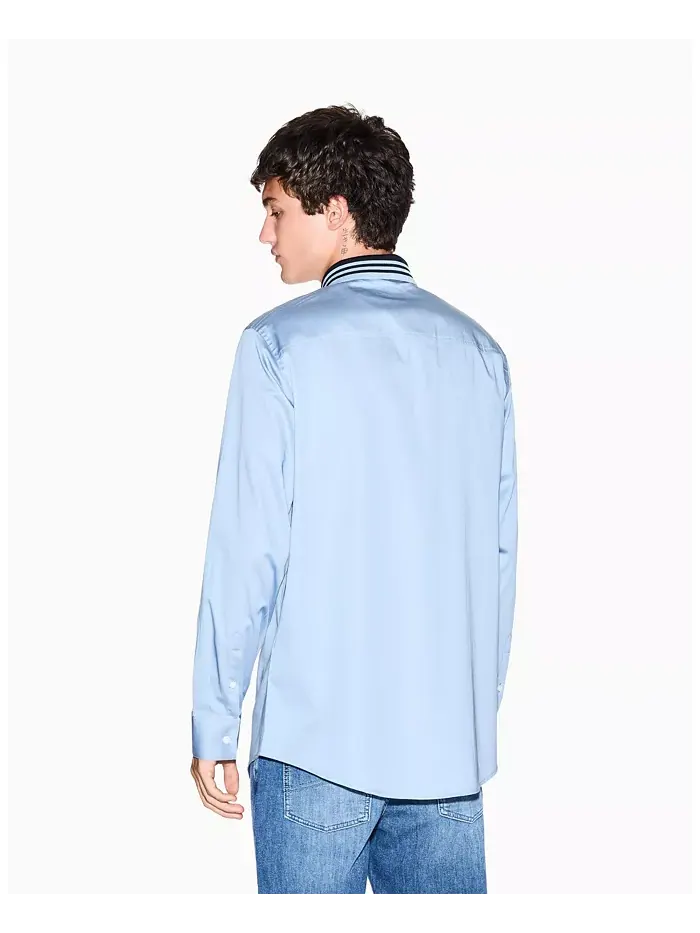 Мужская сорочка с отложным воротником A|X Armani Exchange — изображение 2 из 5, синий