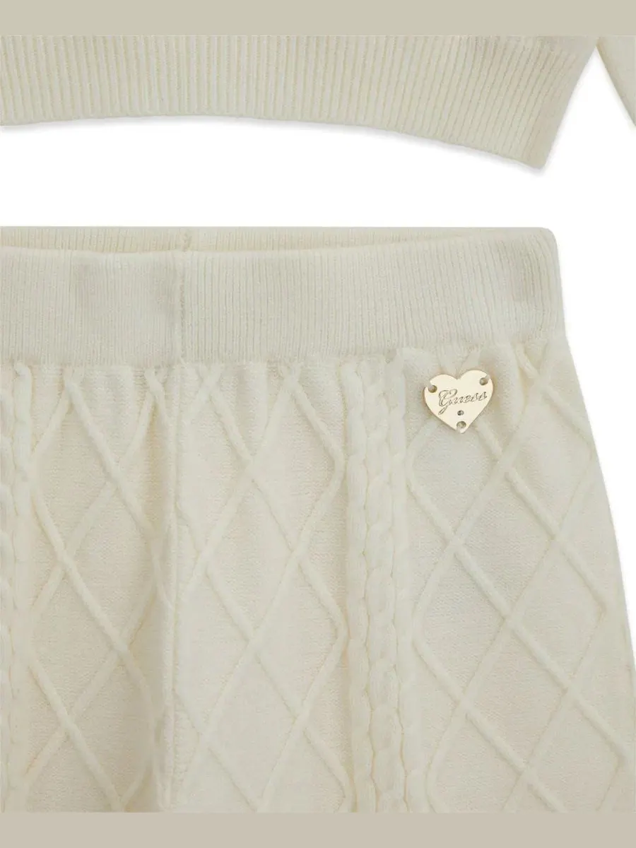 Комплект: джемпер с длинным рукавом и брюки GUESS — изображение 4 из 4, бежевый