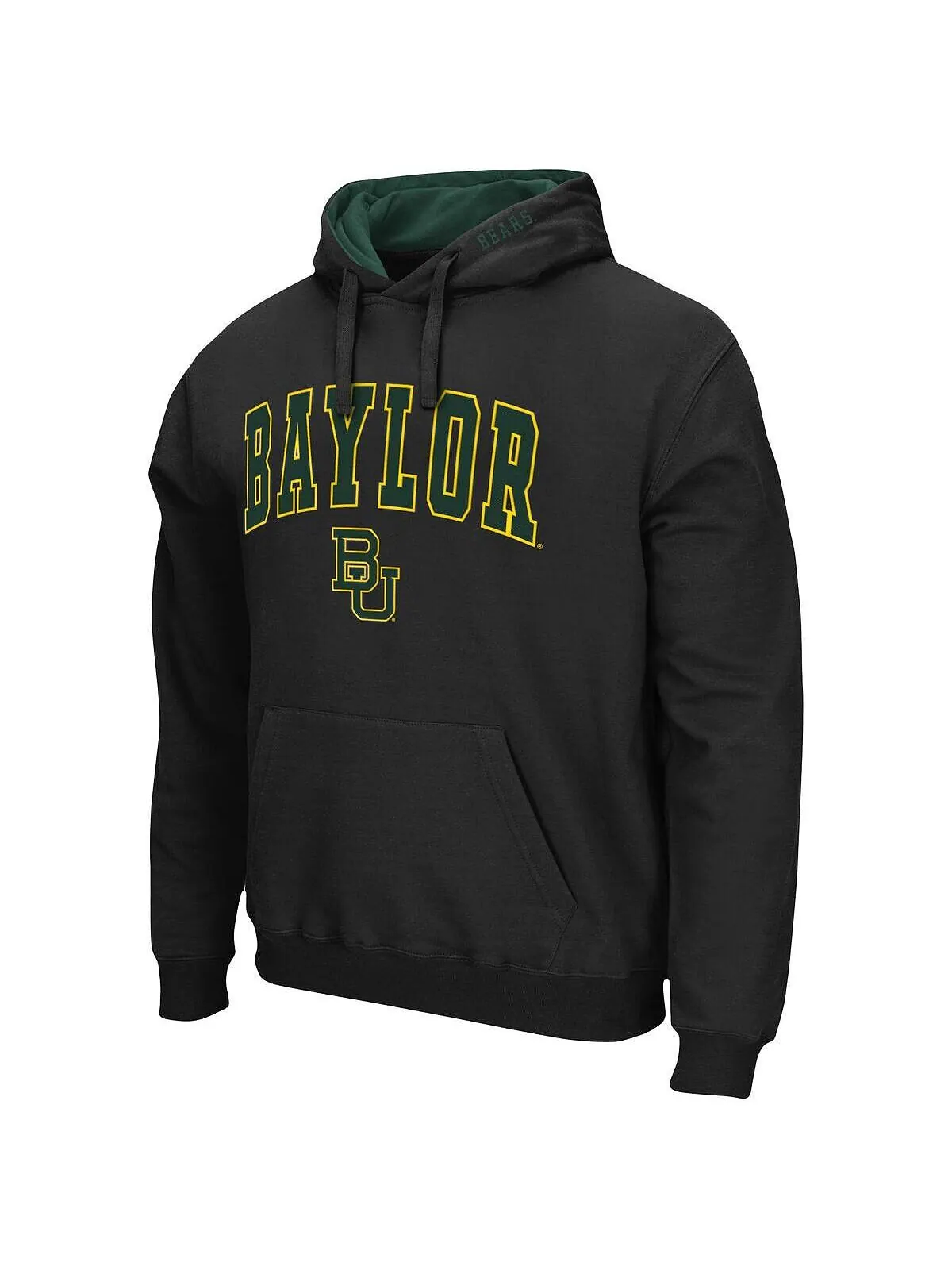 Мужская черная толстовка с капюшоном baylor bears arch logo 3.0 Colosseum — изображение 2 из 3, черный
