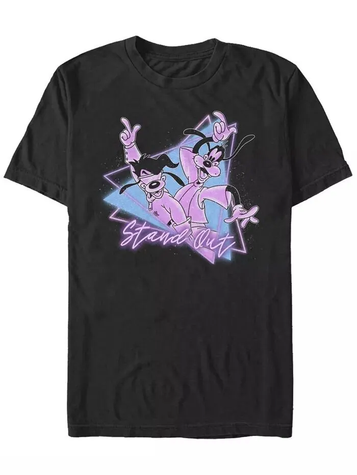 Мужская футболка с коротким рукавом A Goofy Movie Neon Rock Fifth Sun — изображение 1 из 1, черный