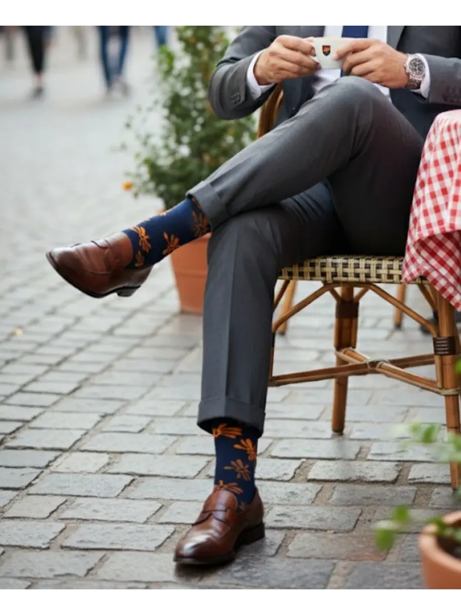Мужской подарочный набор носков Athens, 5 пар Love Sock Company — изображение 3 из 6, темно-синий