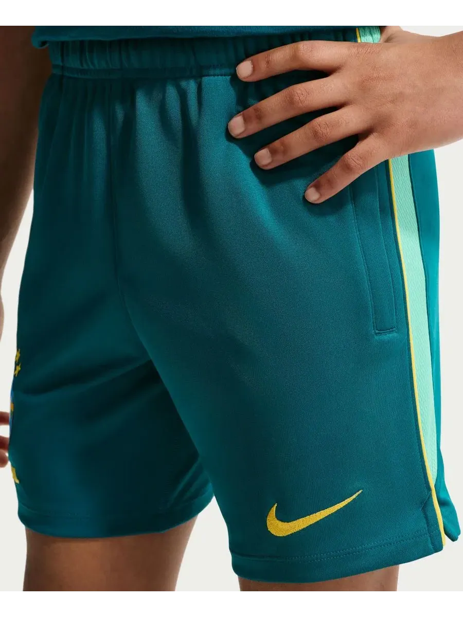 Спортивные шорты с застежкой-молнией и технологией Dri-FIT Nike Brazil Academy Pro — изображение 3 из 4, зеленый
