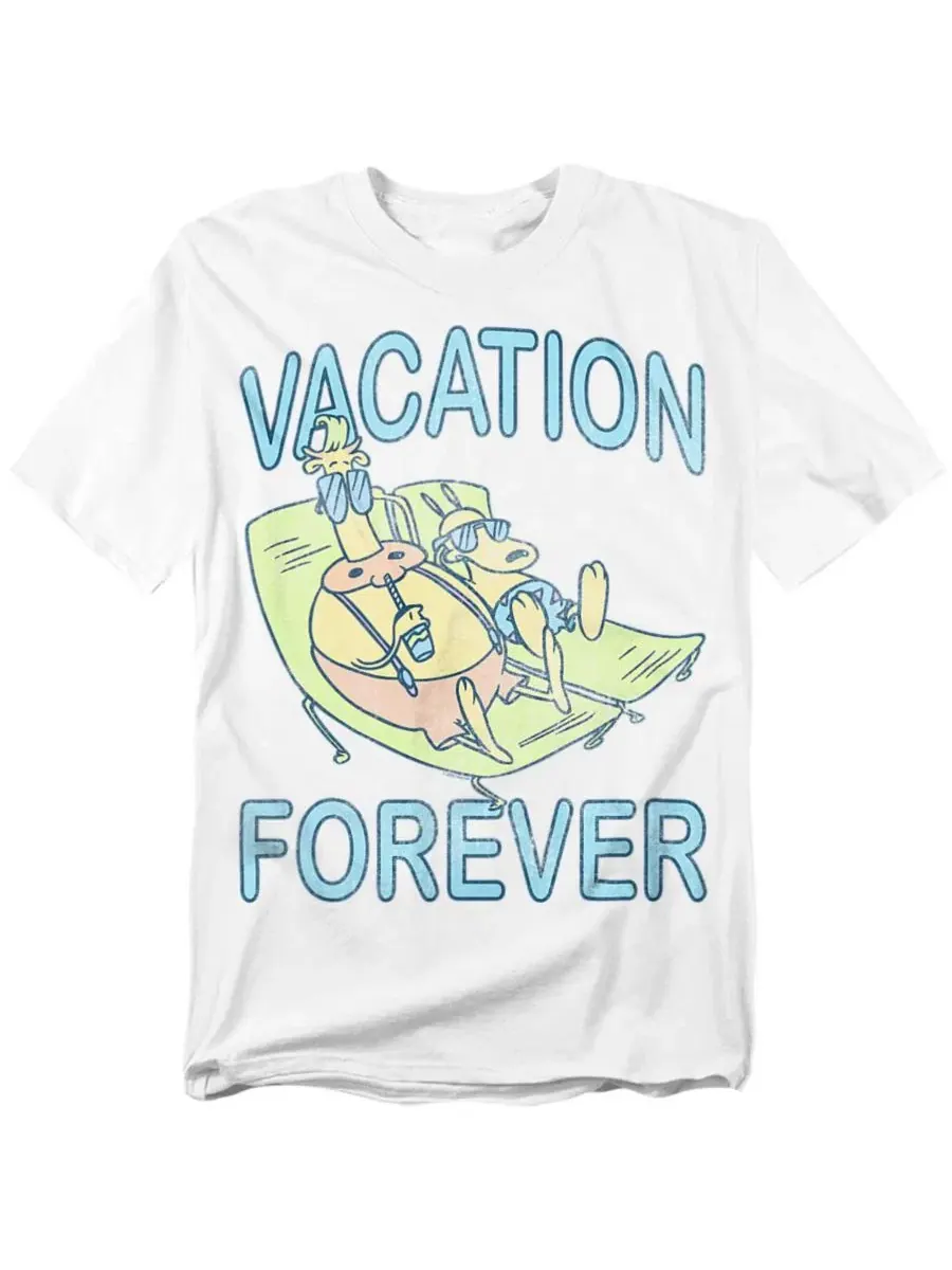 Футболка с принтом Rocko's Modern Life Vacation Forever Rugrats — изображение 1 из 3, белый