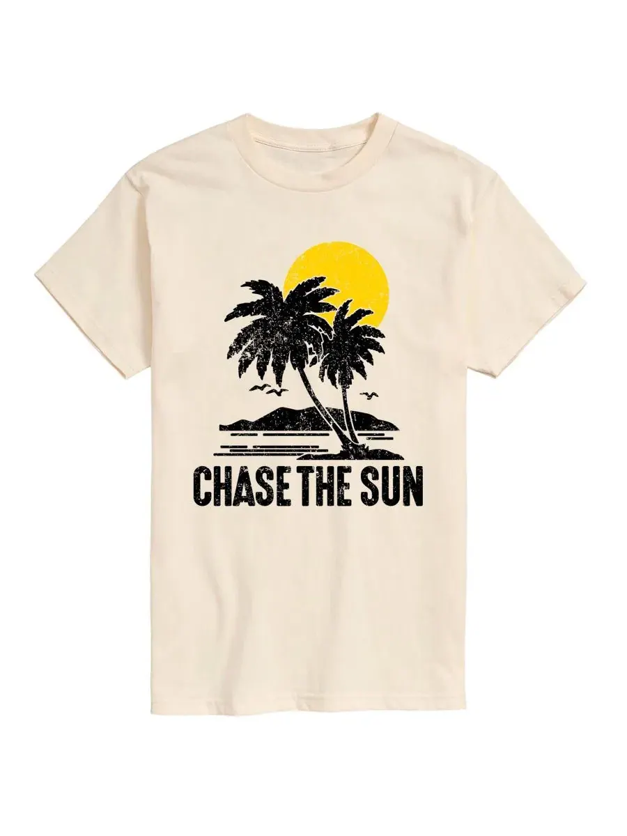 Футболка с принтом Chase The Sun AIRWAVES — изображение 1 из 3, бежевый