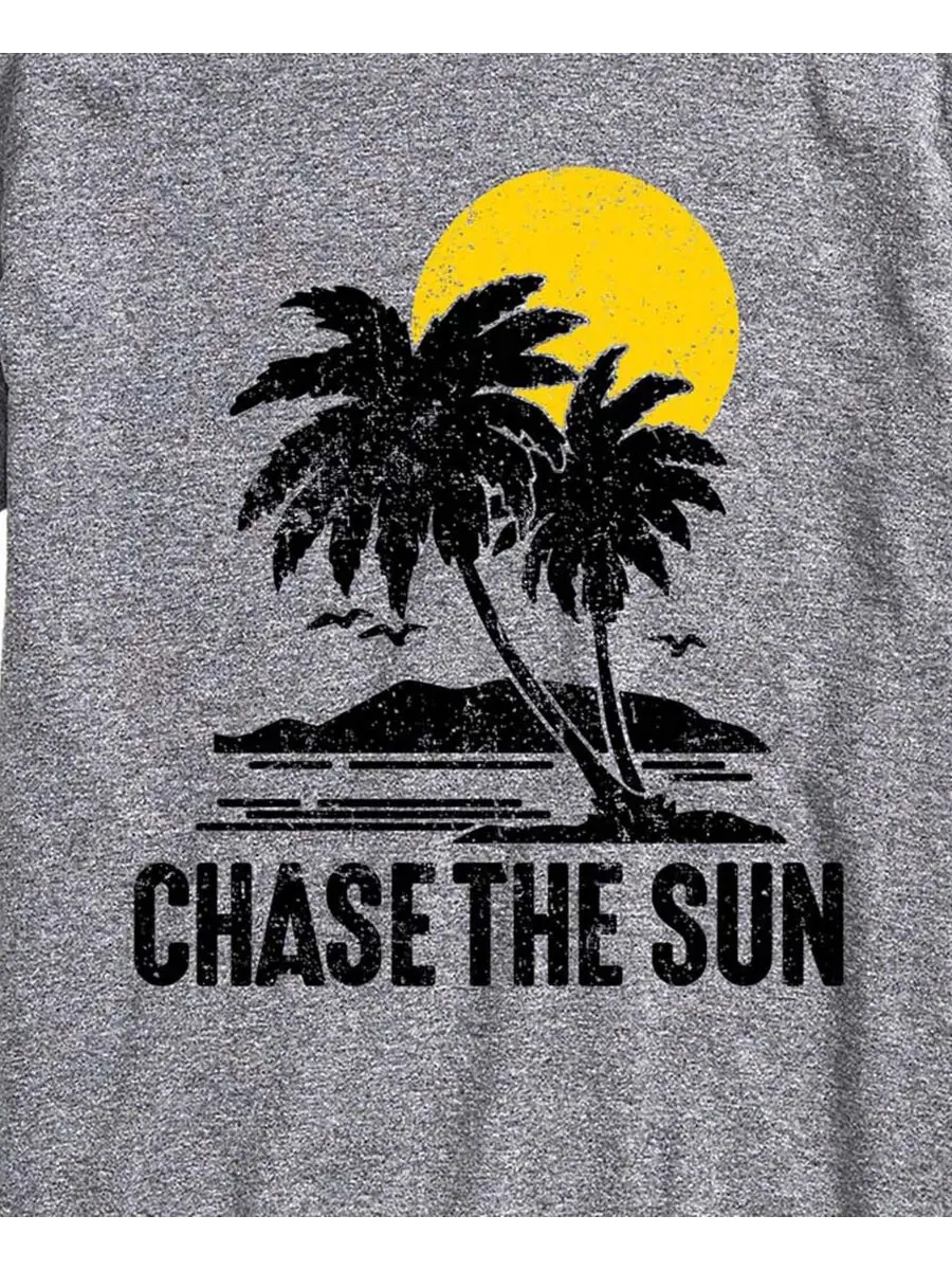 Футболка с принтом Chase The Sun AIRWAVES — изображение 3 из 3, приглушенный
