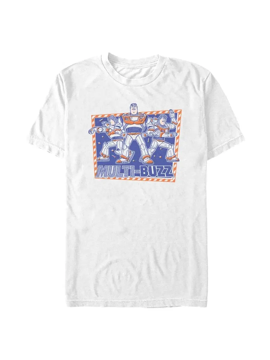 Футболка с принтом Buzz Lightyear Retro Checkerboard Fifth Sun — изображение 1 из 3, белый