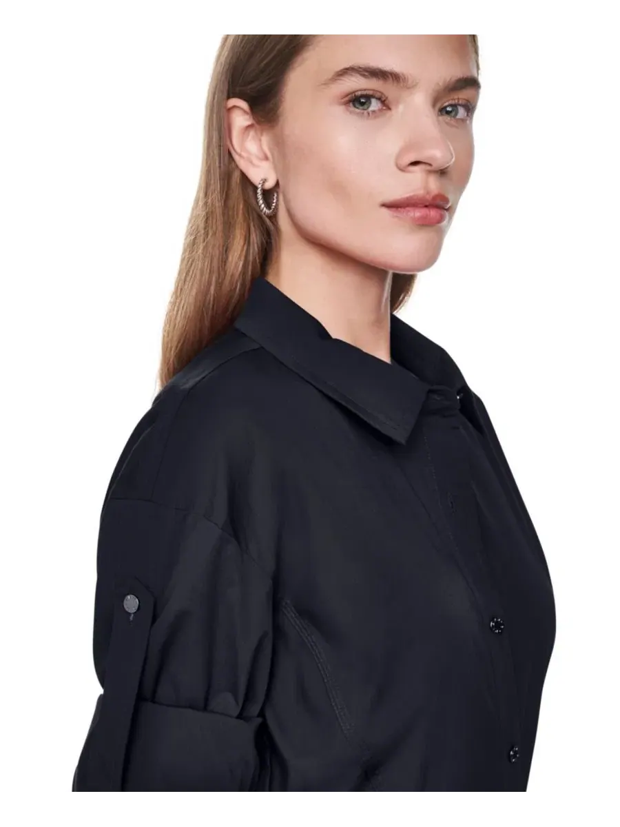 Платье для невысоких девушек с отворотами на пуговицах Dkny — изображение 5 из 8, черный