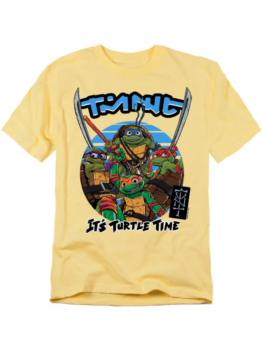 Футболка Big & Tall TMNT Mutant Mayhem Sundown Group TEENAGE MUTANT NINJA TURTLES — изображение 1 из 3, желтый