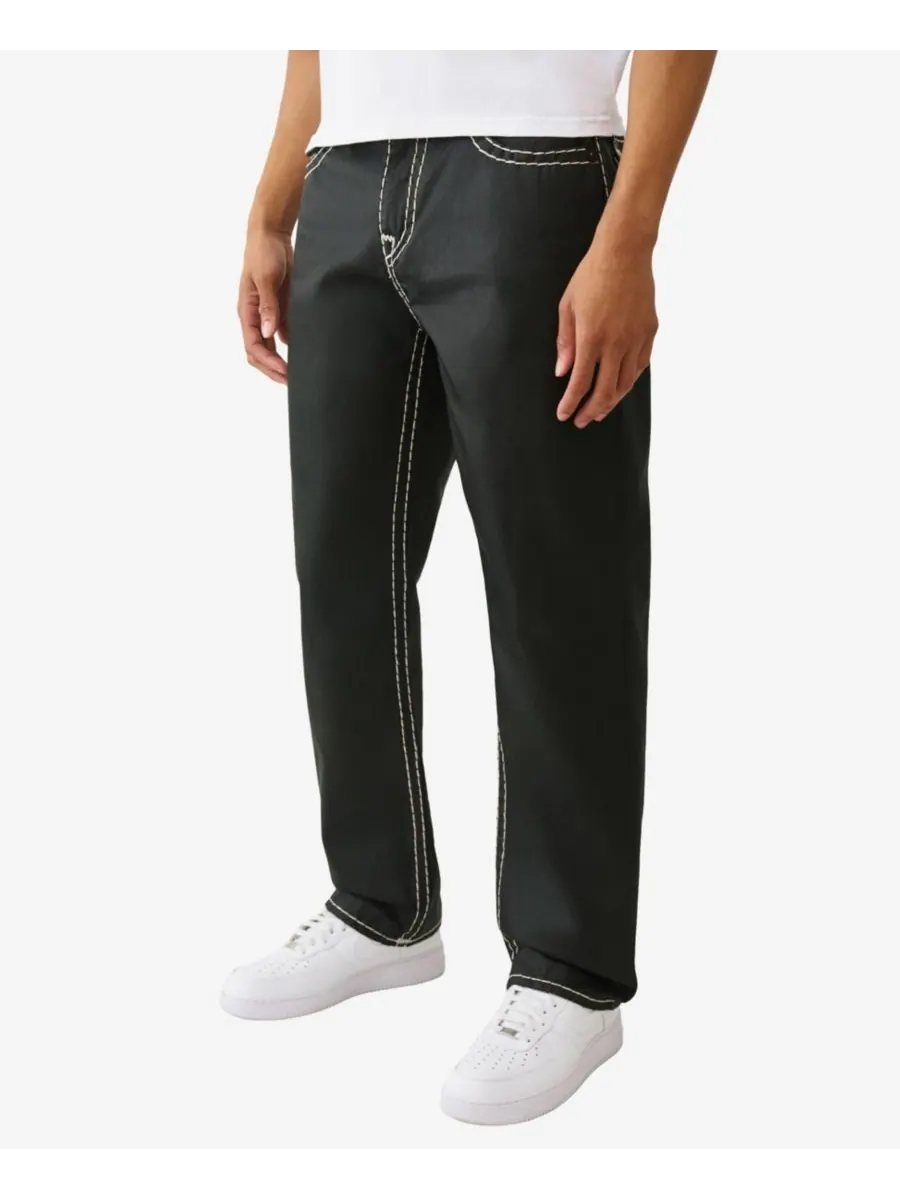 Мужские джинсы Bobby Super-T Coated Baggy Flap Jeans с покрытием True Religion — изображение 2 из 3, черный