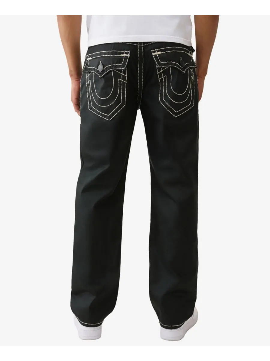 Мужские джинсы Bobby Super-T Coated Baggy Flap Jeans с покрытием True Religion — изображение 3 из 3, черный