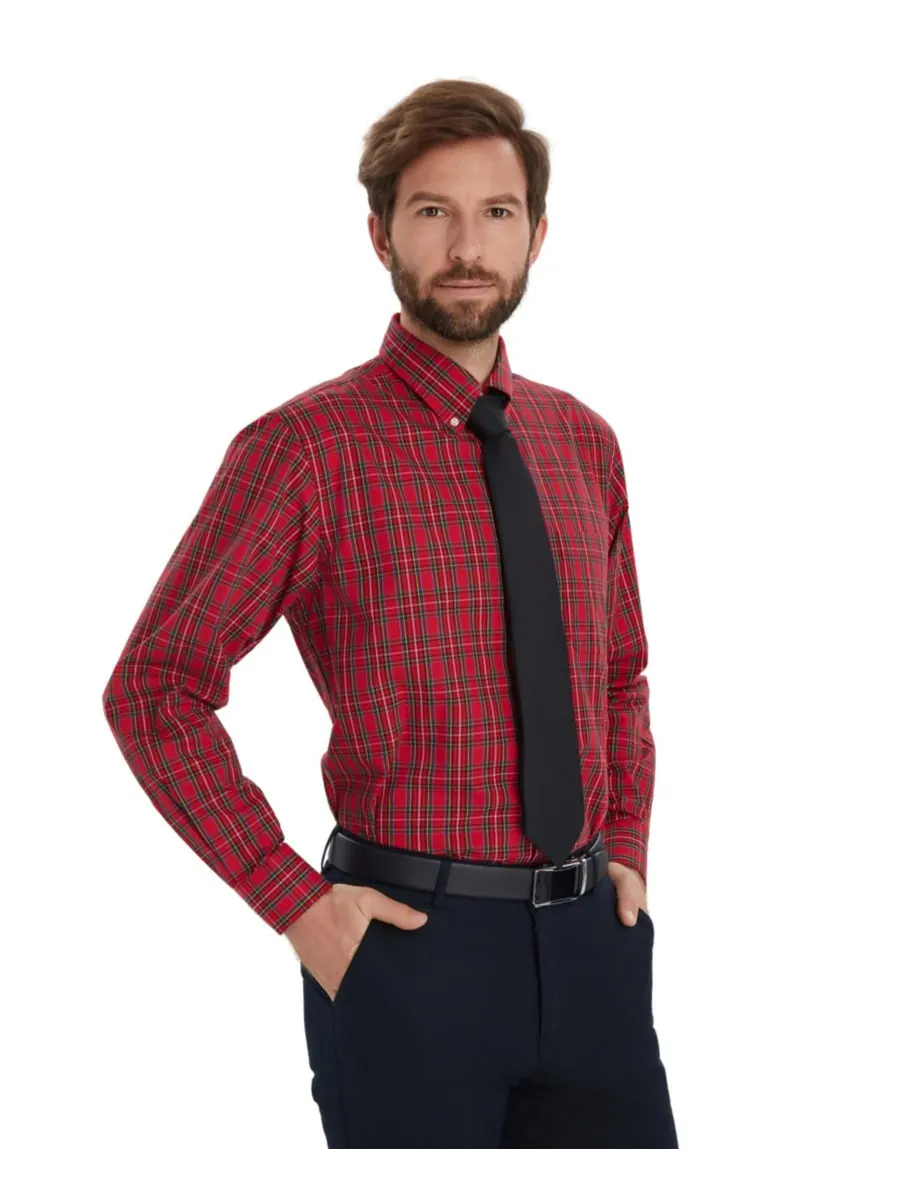 Мужская рубашка Stewart Tartan Regular-Fit Club Room