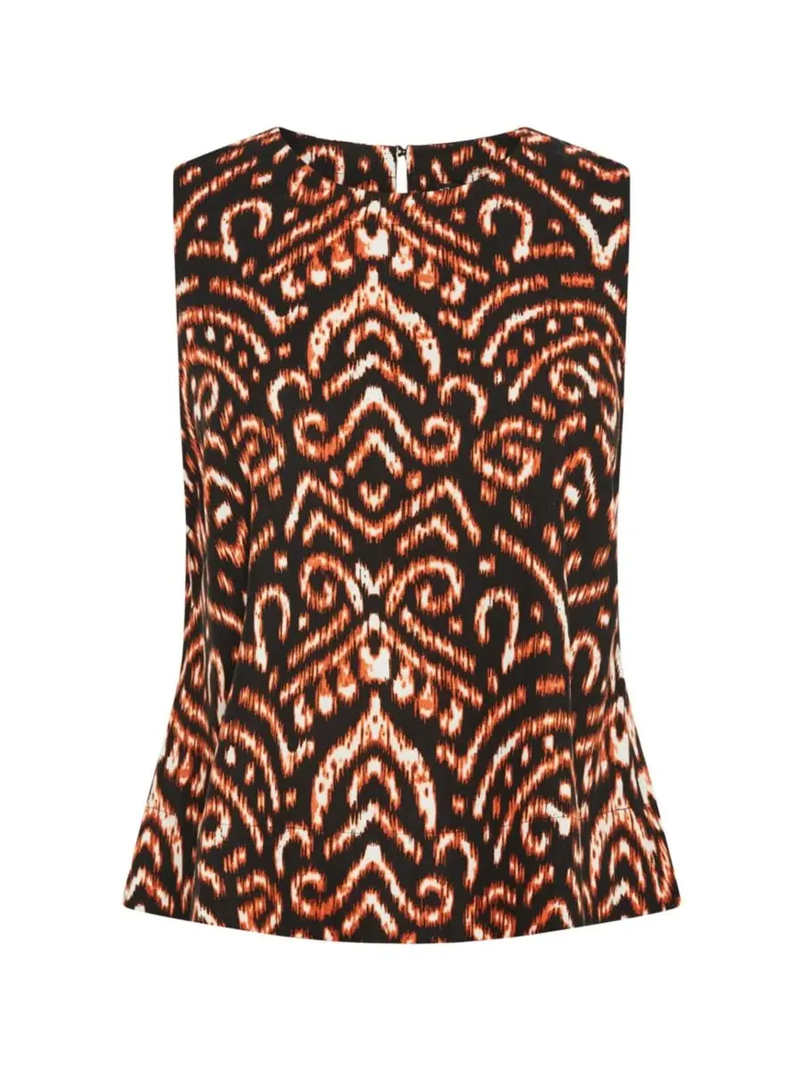 Женская блузка больших размеров Amara с принтом CITY CHIC, Blk Print — изображение 4 из 5