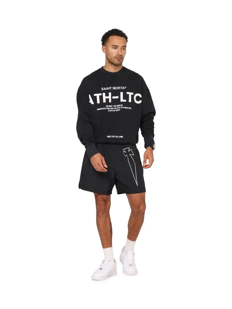 Свитшот мужской с принтом Athltc Crewneck SAINT MORTA — изображение 3 из 5, нет цвета