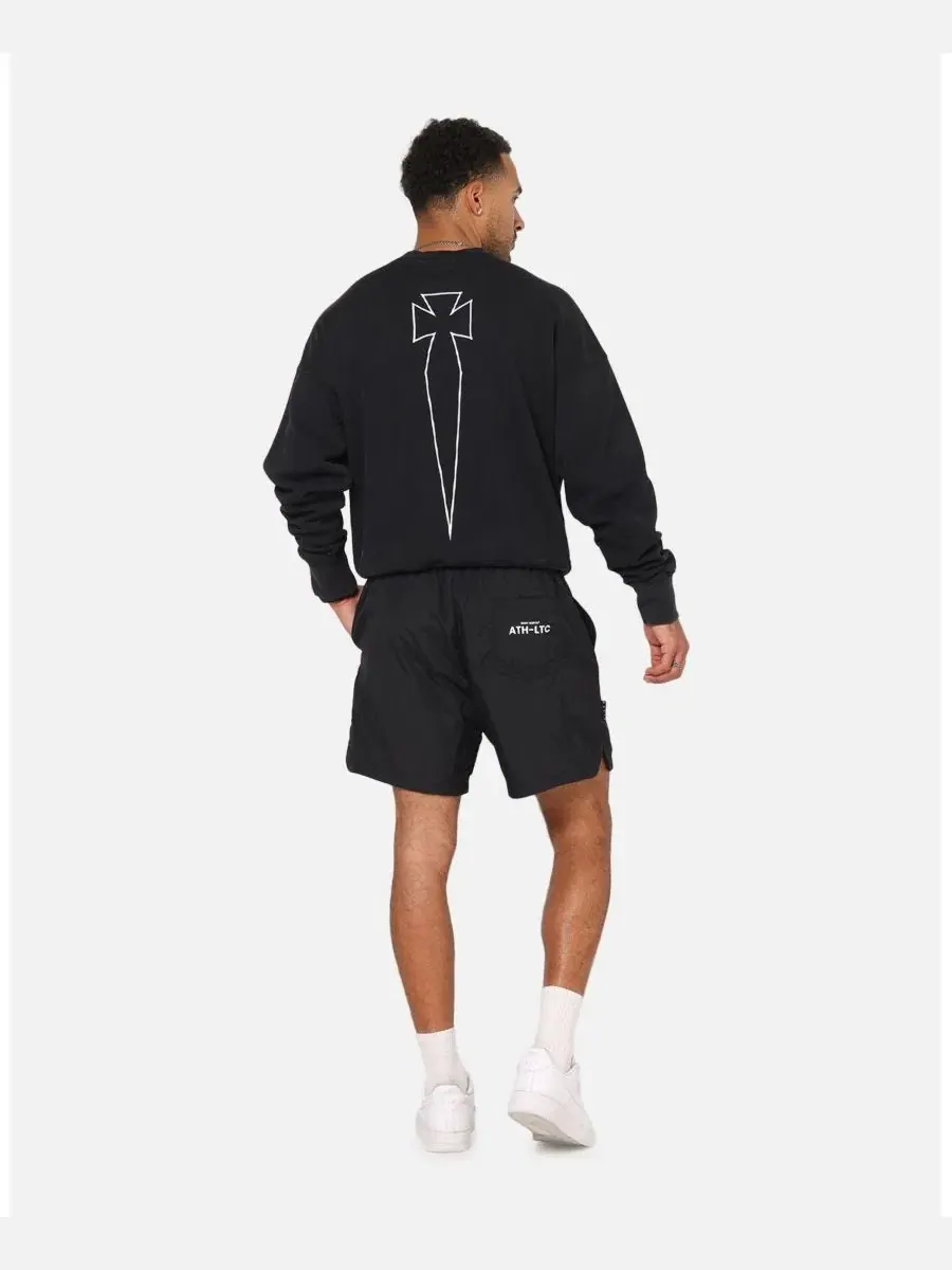 Свитшот мужской с принтом Athltc Crewneck SAINT MORTA — изображение 4 из 5, нет цвета