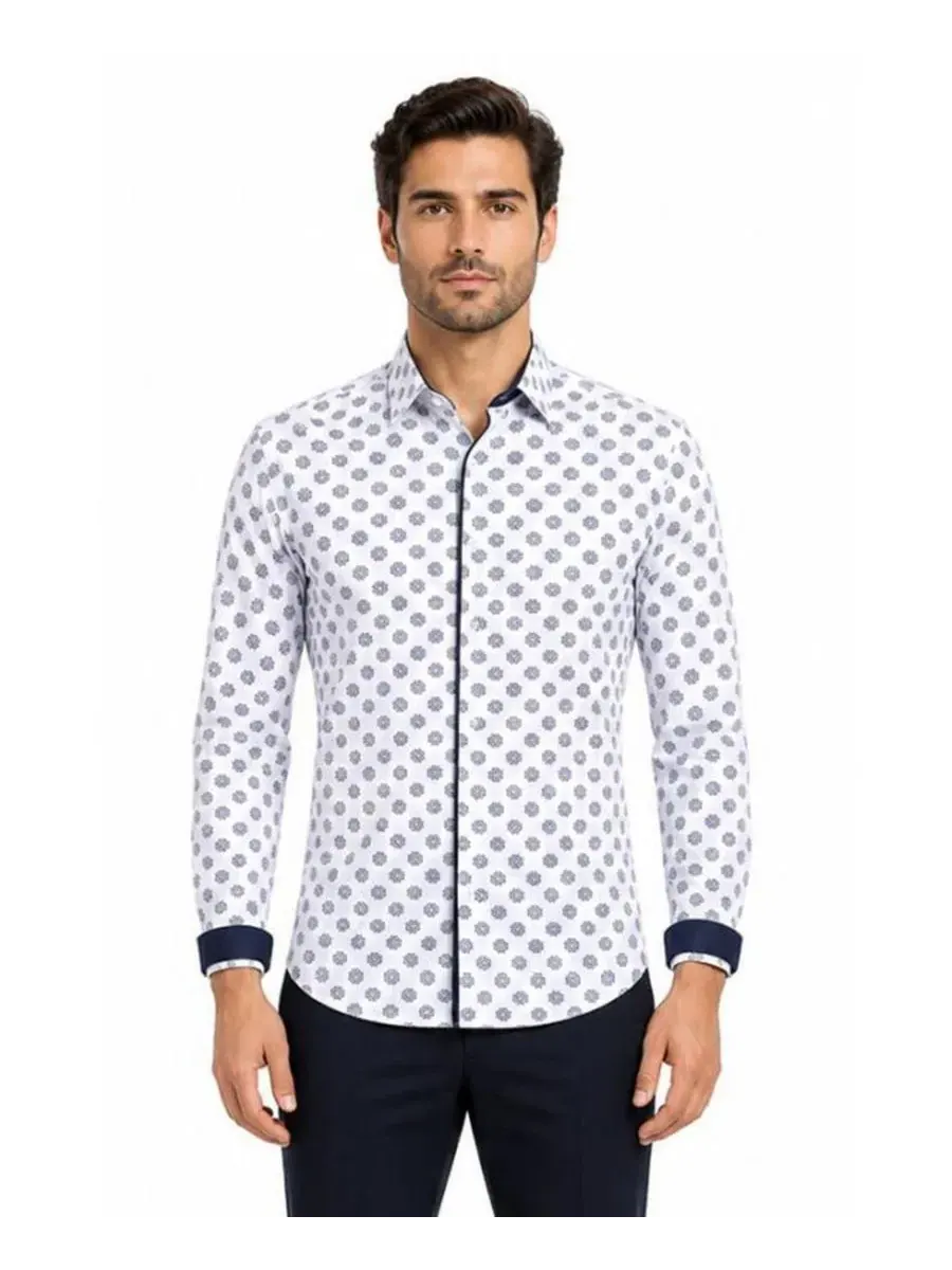 Мужская рубашка с длинным рукавом, slim fit Elie Balleh