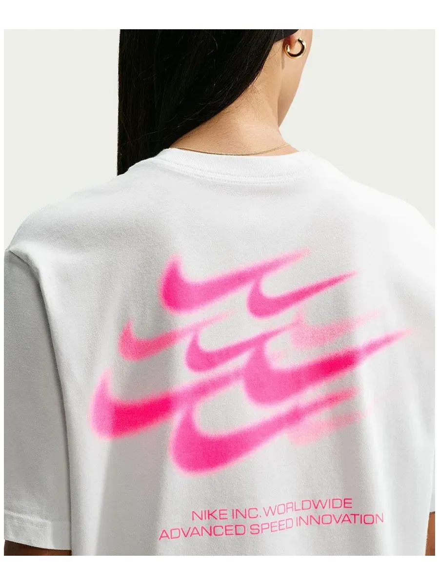 Футболка женская свободного кроя Sportswear Classic Nike — изображение 4 из 5, белый