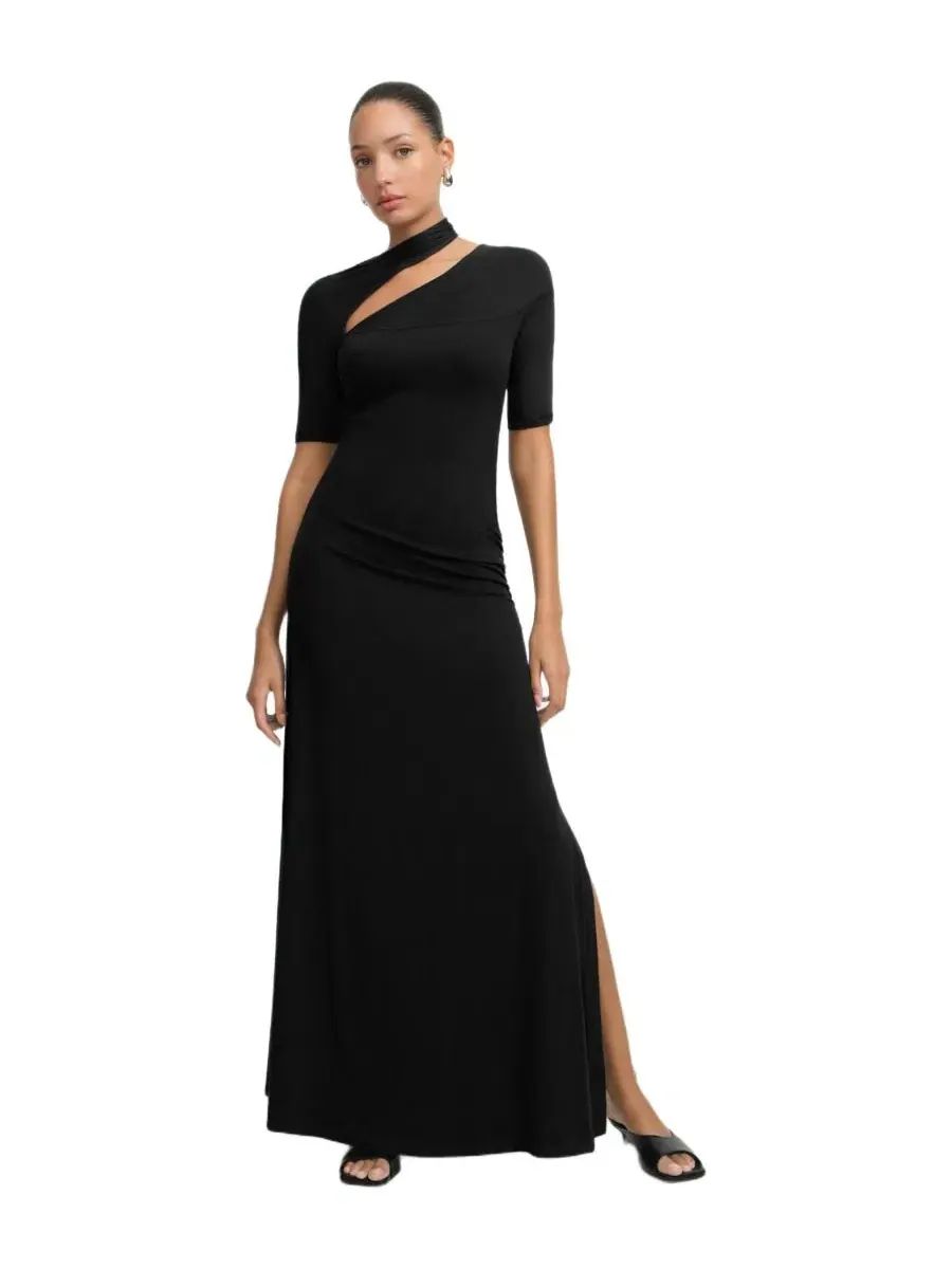 Платье-миди Zola Cutout-Shoulder Jersey с боковым разрезом Marcella
