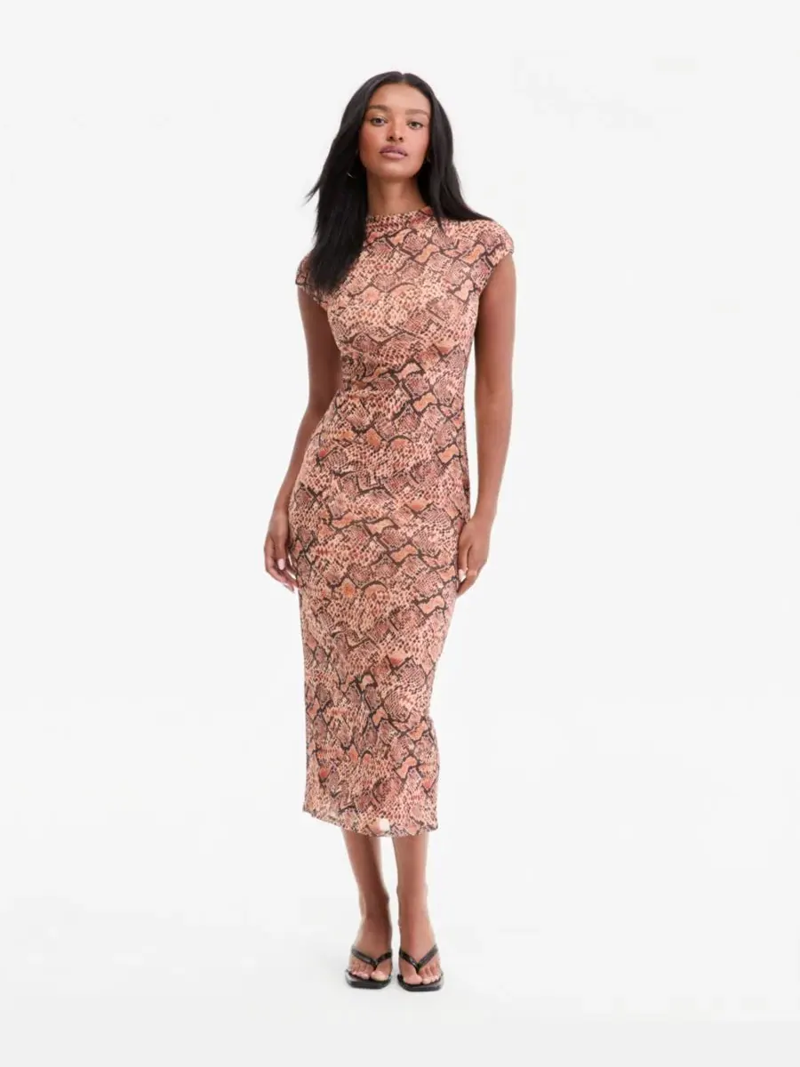 Платье-миди с принтом Bodycon Bar III, Caramel Snake — изображение 1 из 3