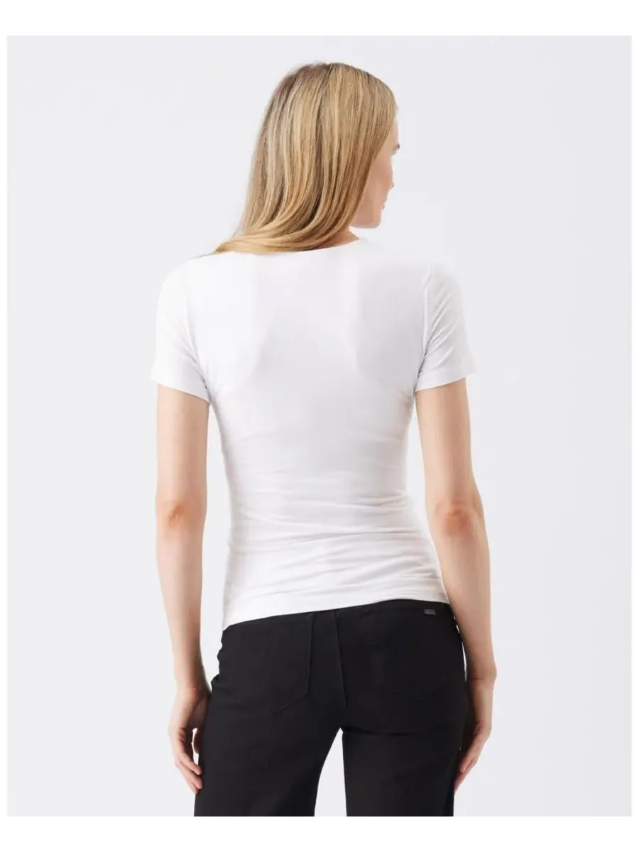 Ripe Maternity Футболка для кормления Maternity Ripe Luxe Knit Embrace Nursing Tee White — изображение 5 из 6, белый