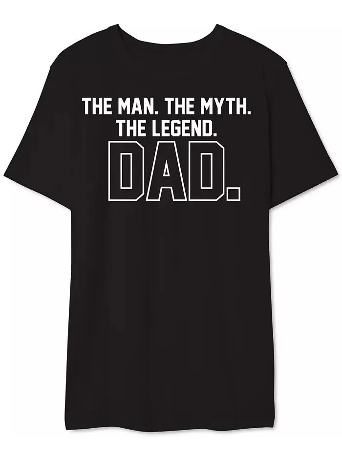 Футболка с рисунком для мужчин Dad Legend AIRWAVES — изображение 1 из 1, черный