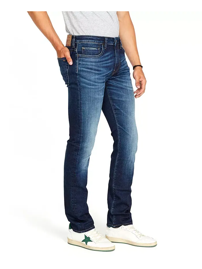 Мужские узкие джинсы Ash Stretch Fit Buffalo David Bitton — изображение 2 из 7, синий