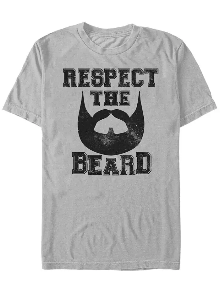 Футболка мужская Collegiate Beard с коротким рукавом и круглым вырезом Fifth Sun — изображение 1 из 1, серебряный