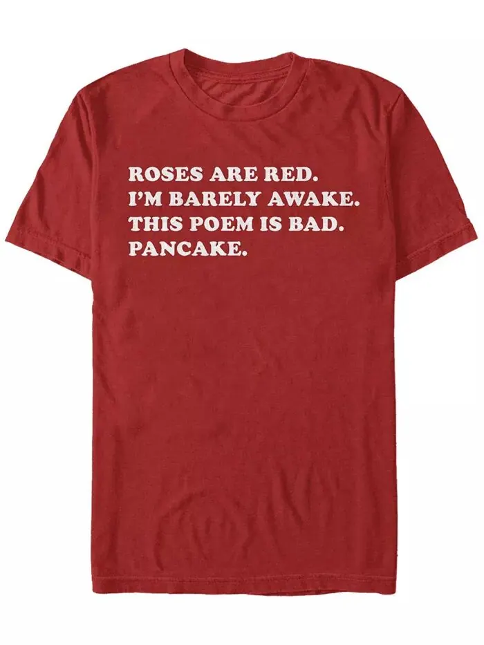 Мужская футболка Pancake Valentine с коротким рукавом и круглым вырезом Fifth Sun — изображение 1 из 1, красный