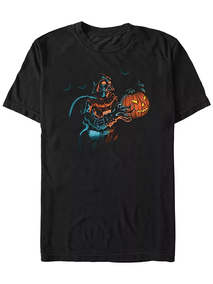 Мужская футболка с коротким рукавом Star Wars Spooky Vader Fifth Sun — изображение 1 из 1, черный