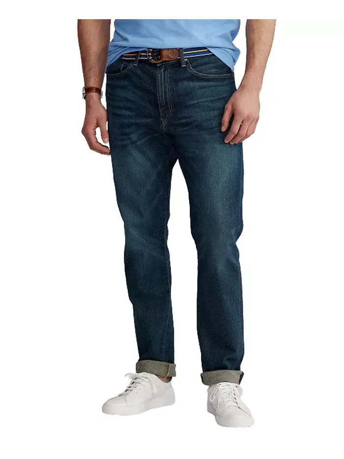 Мужские прямые джинсы Big & Tall Prospect с эффектом стрейч Polo Ralph Lauren — изображение 1 из 8