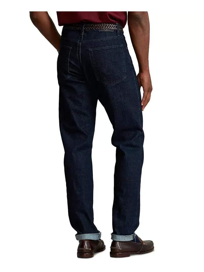 Мужские прямые джинсы Big & Tall Prospect с эффектом стрейч Polo Ralph Lauren — изображение 6 из 11, темно-синий
