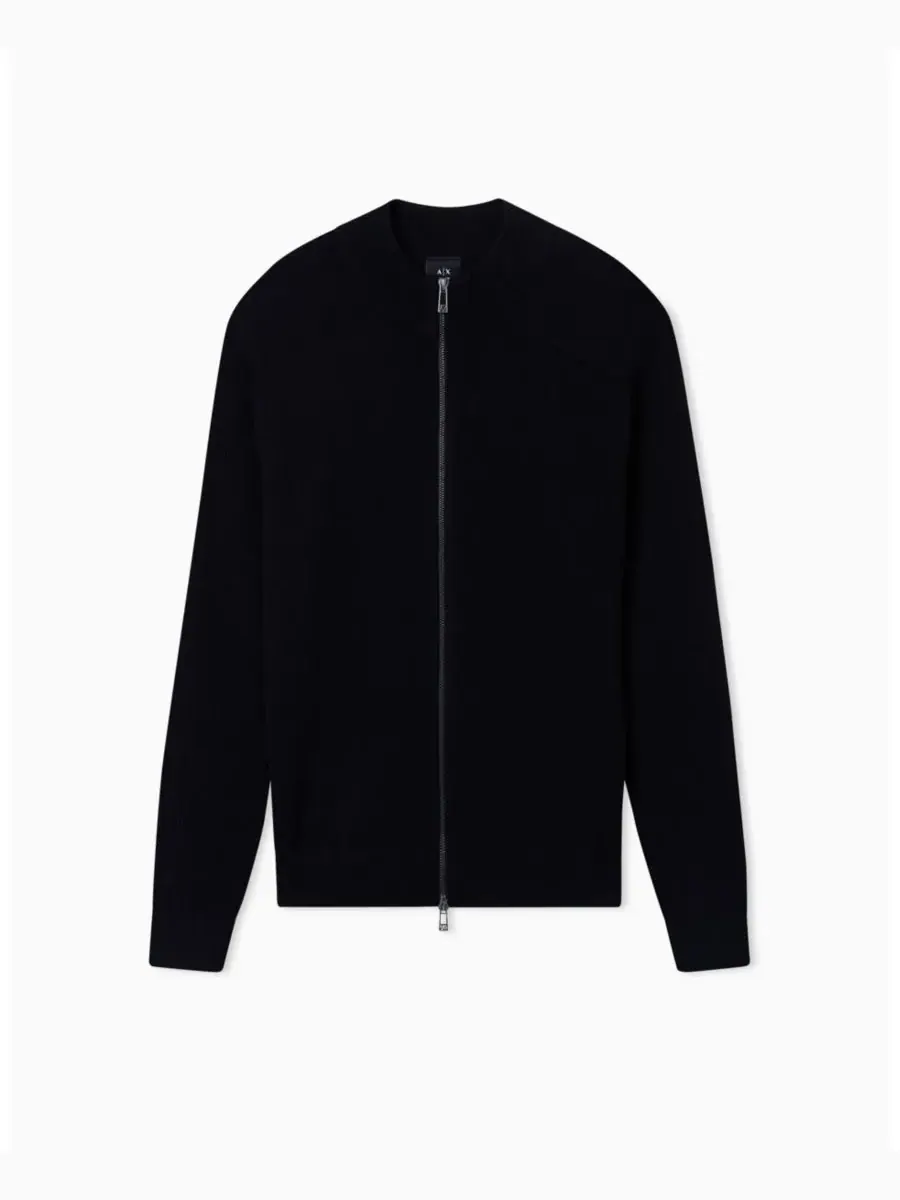 Мужской ребристый кардиган на молнии A|X Armani Exchange