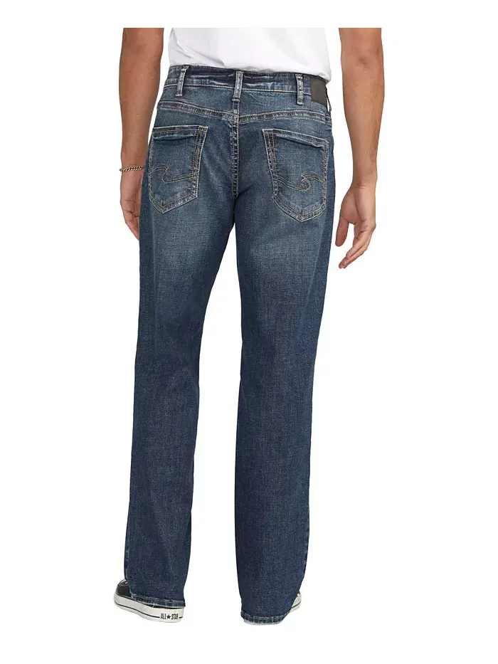 Мужские джинсы Gordie Relaxed Fit Straight Leg Silver Jeans Co. — изображение 1 из 4, синий
