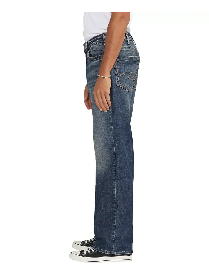 Мужские джинсы Gordie Relaxed Fit Straight Leg Silver Jeans Co. — изображение 3 из 4, синий