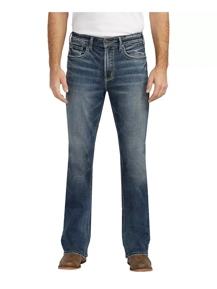 Мужские джинсы Craig Classic Fit Bootcut Silver Jeans Co. — изображение 2 из 4, синий