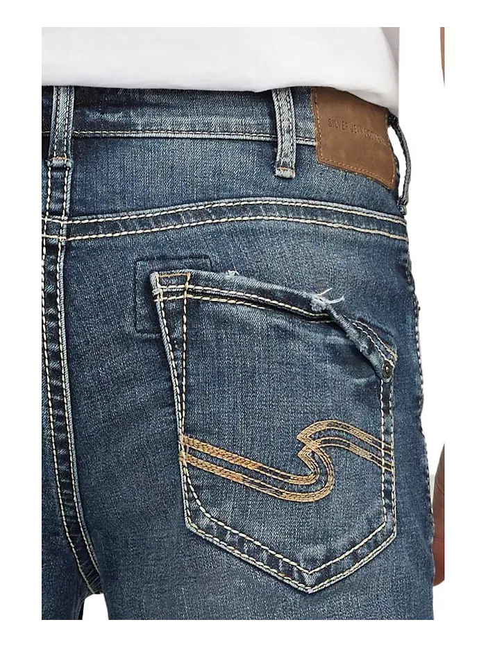 Мужские джинсы Craig Classic Fit Bootcut Silver Jeans Co. — изображение 3 из 4, синий