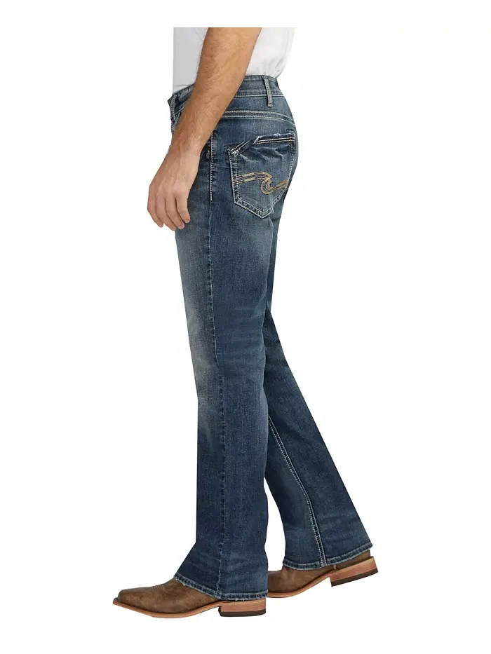 Мужские джинсы Craig Classic Fit Bootcut Silver Jeans Co. — изображение 4 из 4, синий