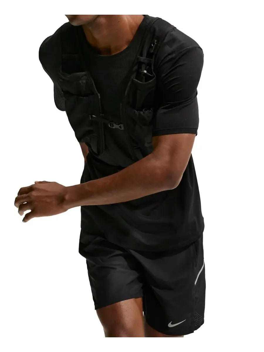 Мужские беговые шорты Miler Dri-FIT Nike — изображение 2 из 5, черный/серебристый