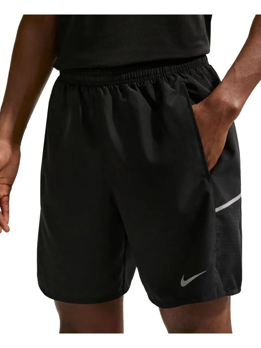 Мужские беговые шорты Miler Dri-FIT Nike — изображение 3 из 5, черный/серебристый