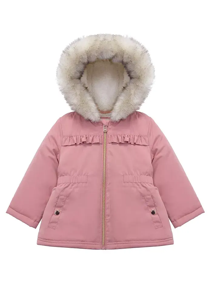 Детская пуховая куртка с подкладкой из флиса Sherpa для девочек 6-24M Rokka&Rolla