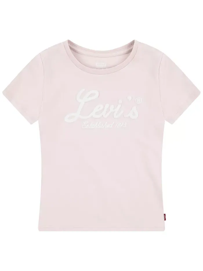 Футболка с графическим принтом Big Girls Script Logo Levi's — изображение 1 из 3, розовый