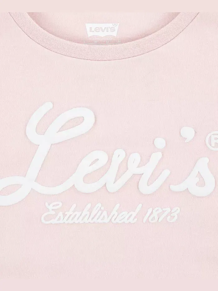 Футболка с графическим принтом Big Girls Script Logo Levi's — изображение 3 из 3, розовый