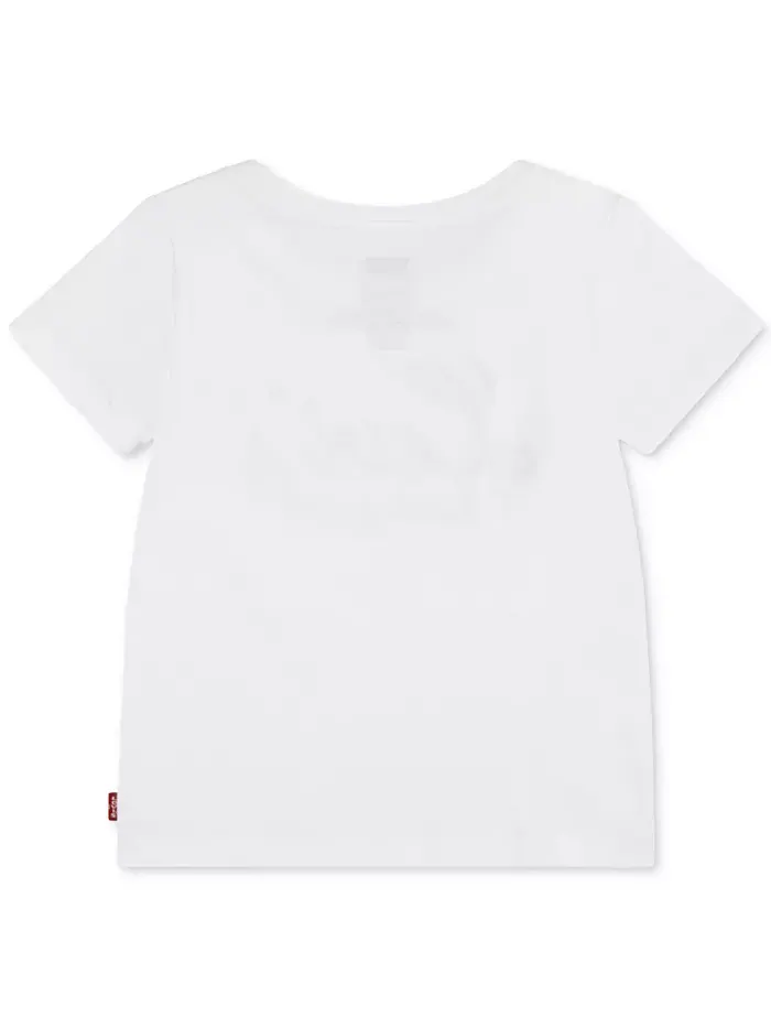 Футболка с графическим принтом Big Girls Script Logo Levi's — изображение 2 из 4, яркий белый