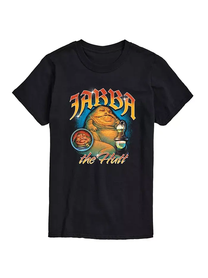 Мужская футболка с коротким рукавом Star Wars Jabba the Hutt AIRWAVES — изображение 1 из 3, черный