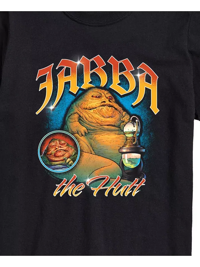 Мужская футболка с коротким рукавом Star Wars Jabba the Hutt AIRWAVES — изображение 3 из 3, черный
