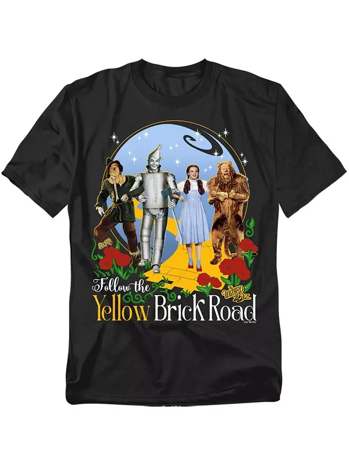 Мужская футболка The Yellow Brick Road Wizard Of Oz — изображение 1 из 3, черный