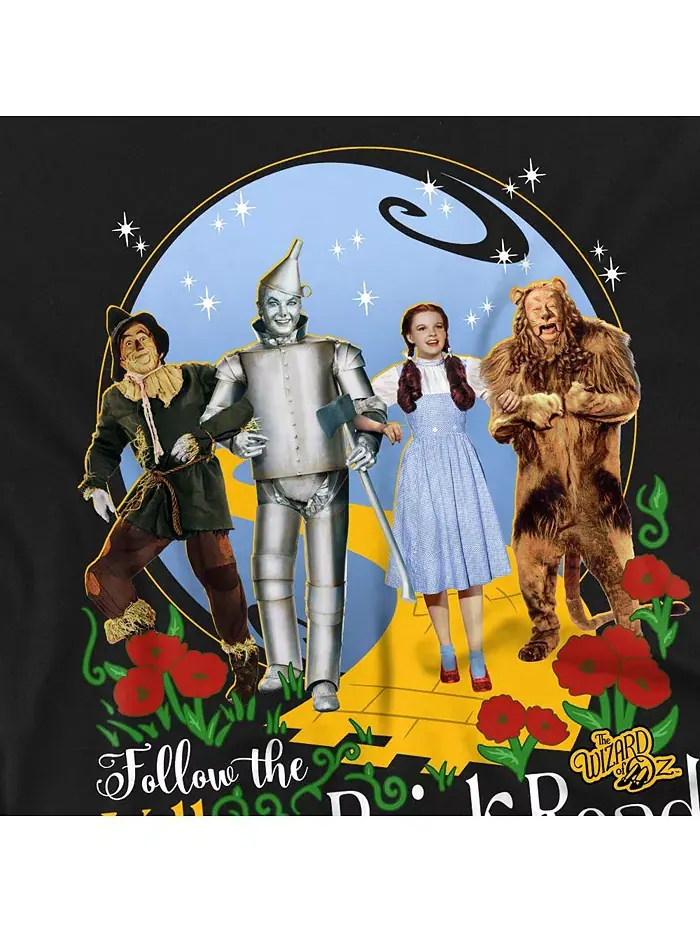 Мужская футболка The Yellow Brick Road Wizard Of Oz — изображение 2 из 3, черный