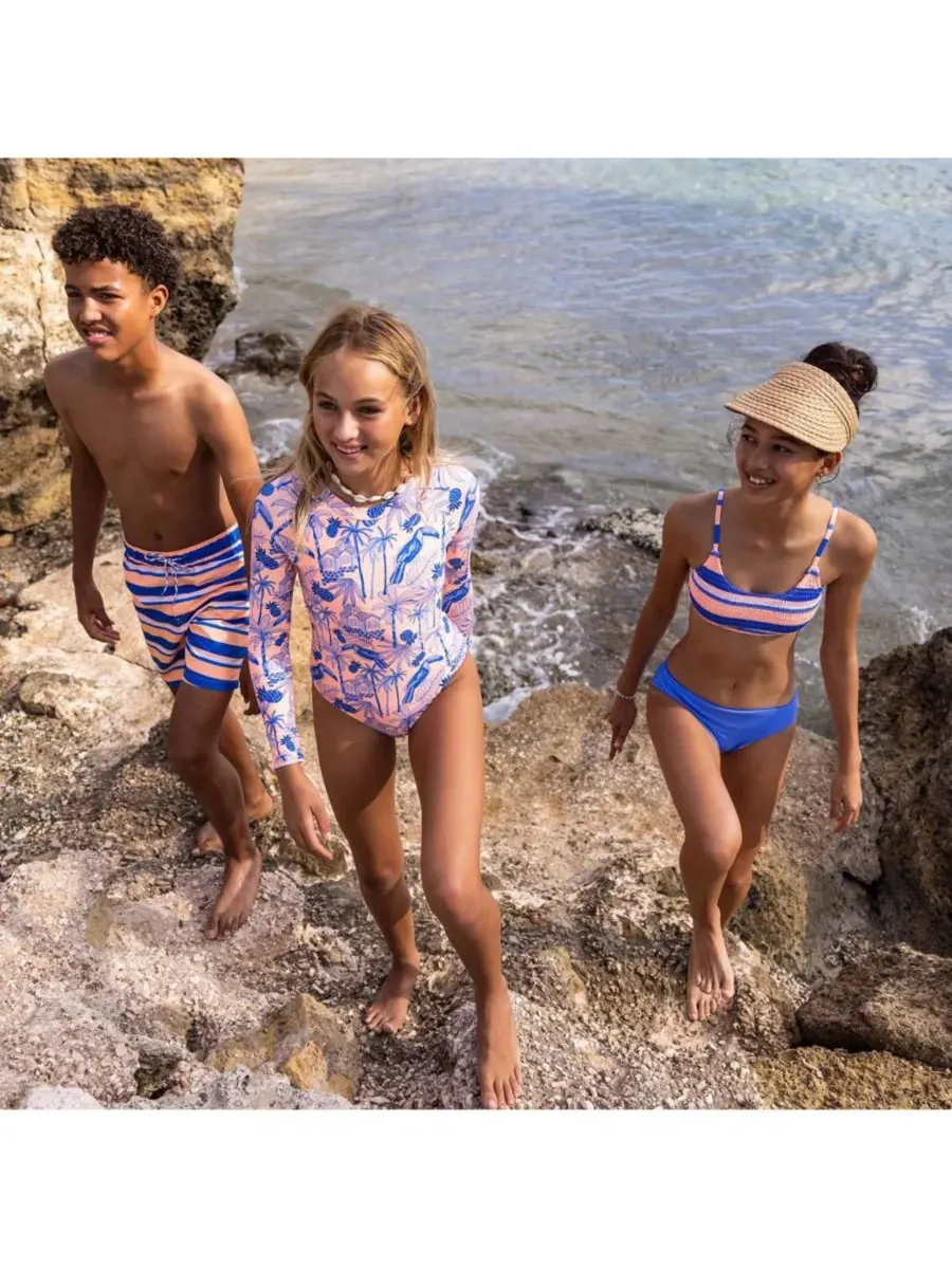 Плавки Tropicana Stripe Sustainable Swim Short Snapper Rock — изображение 5 из 5, оранжевый