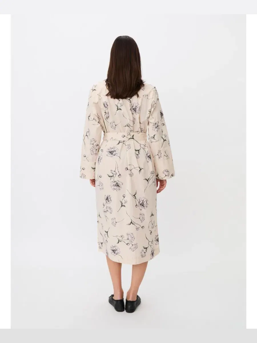 Платье-рубашка с поясом Manorellea Floral Masai Copenhagen — изображение 3 из 5, фиолетовый