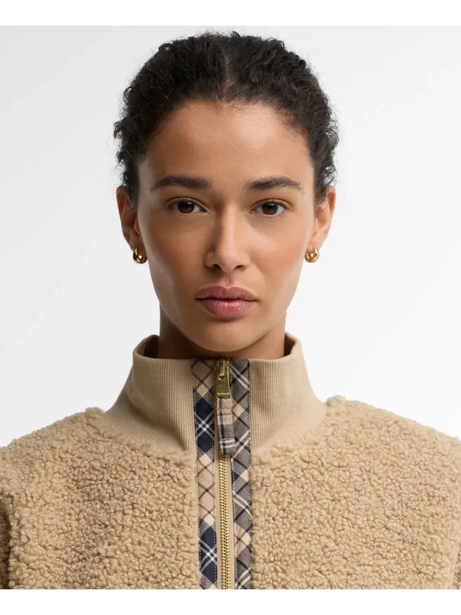 Свитшот с воротником-стойкой и полузастежкой-молнией Fawne Barbour, Warm Trench — изображение 3 из 5