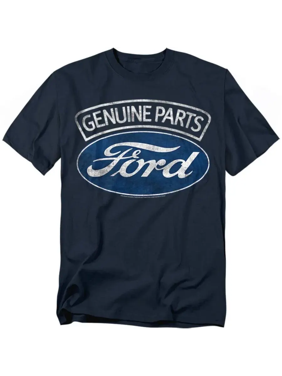 Футболка с принтом Ford Genuine Parts Logo Mustang — изображение 1 из 3, темно-синий